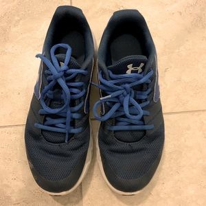 Under Armour Boys Youth Blue Sneakers